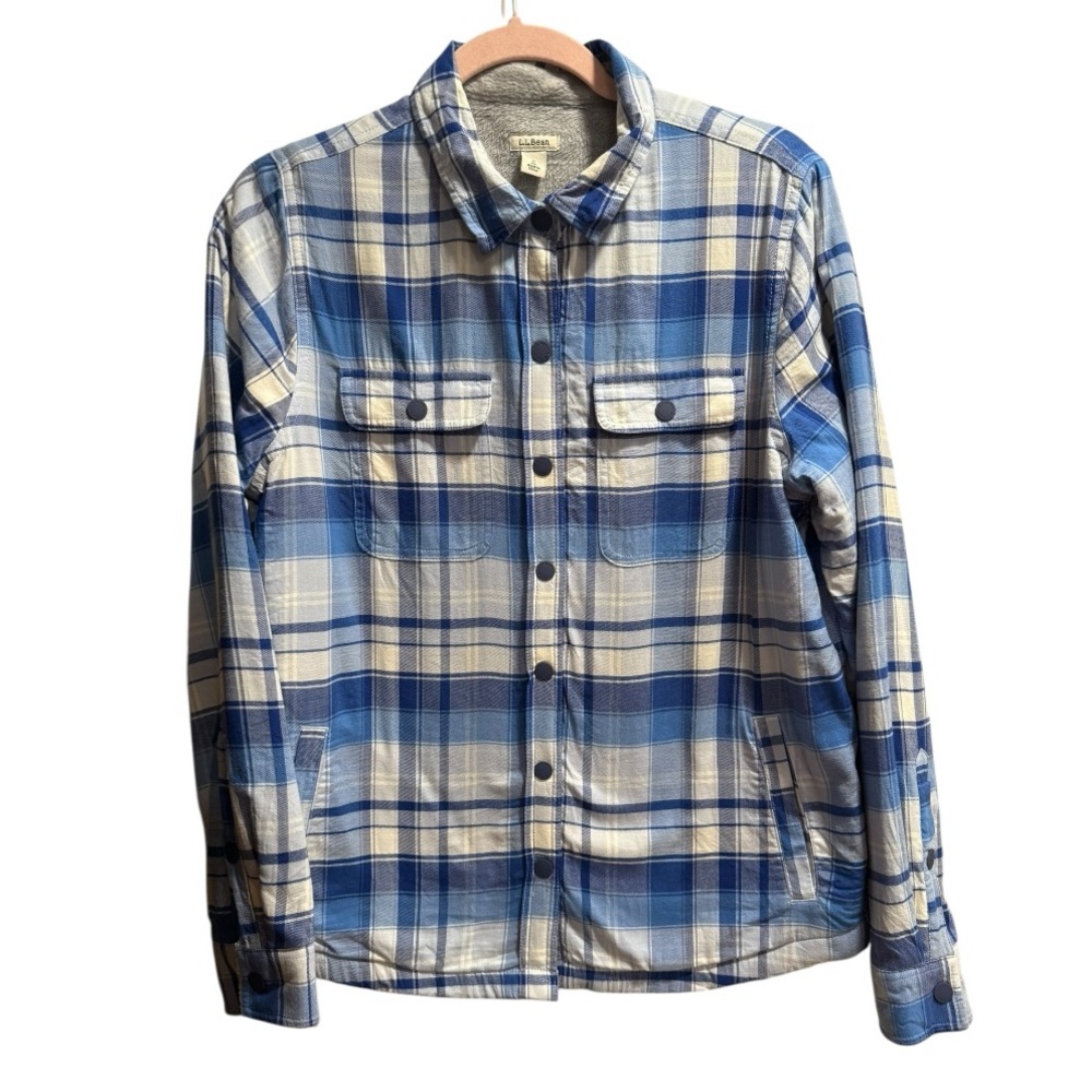 L.L.‎ Bean Fleece Lined Flannel, size Small Regular, NWOT